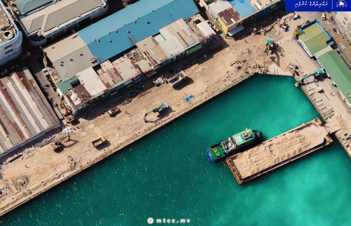 މާރުކޭޓް ސަރަހައްދު މަގުހެދުން: 82 އިންސައްތަ މަސައްކަތް ފުރިހަމަކޮށްފި