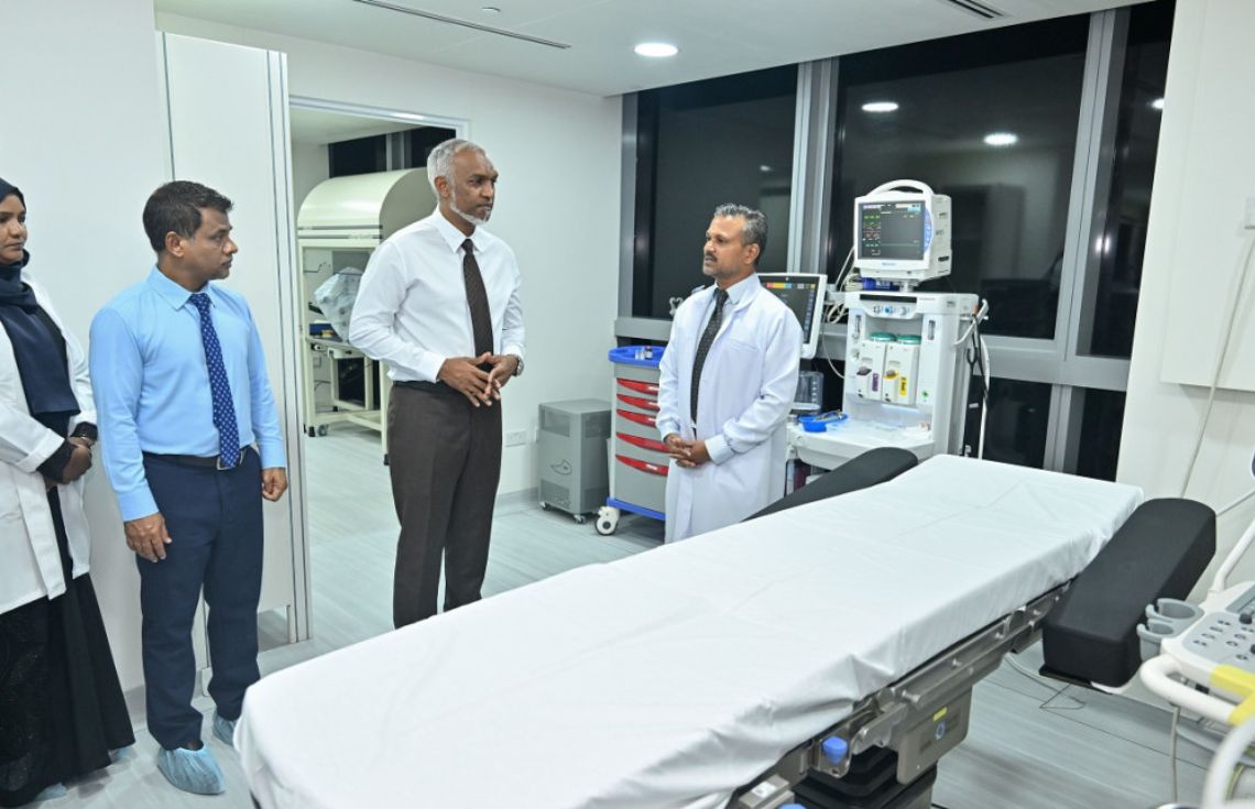 ކެންސަރުގެ ފަރުވާ އަތޮޅުތަކުގައި ފެށުމަކީ ޤައުމަށް ލިބުނު ބޮޑު ކުރިއެރުމެއް: ރައީސް މުޢިއްޒު