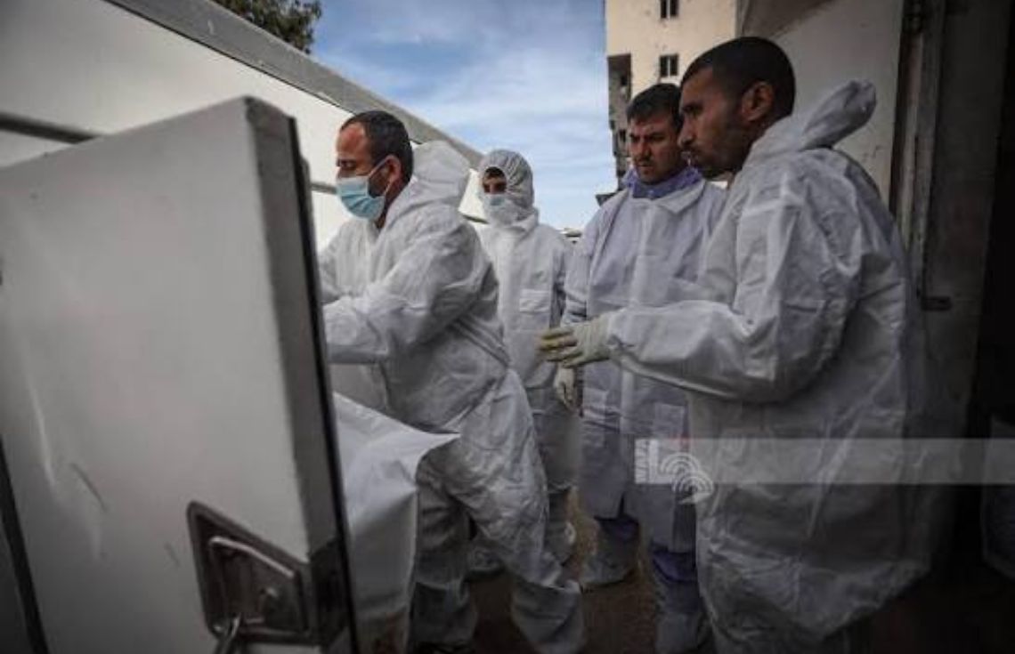 އިޒްރާއީލުން ފޮނުވި ހަށިތަކުގެ ގުނަވަންތައް ނަގައި، ބައެއް ހަށިތައް ހުރީ ފަހާފައި: އަލް ޝިފާ ހޮސްޕިޓަލް