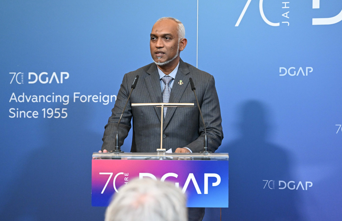 ރައީސުލްޖުމްހޫރިއްޔާ، ޖަރމަނުގެ ފޮރިން ކައުންސިލަށް ޒިޔާރަތްކުރައްވައި ކަނޑުތައް ބެލެހެއްޓުމާ ގުޅޭގޮތުން ތަޤުރީރުކުރައްވައިފި