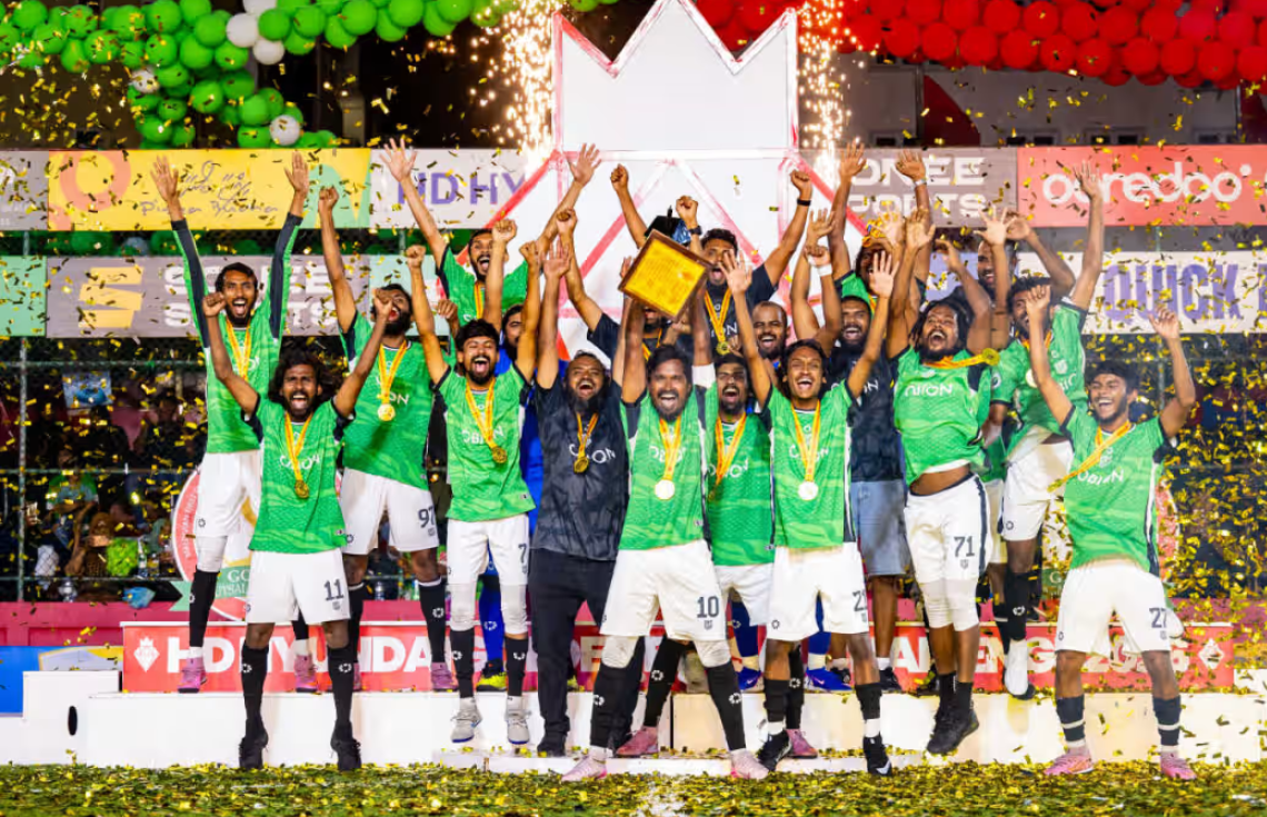 މިދިޔަ އަހަރުގެ ހިތި ހަނދާންތައް ފޮހެލަމުން ނައިވާދޫއިން ގޯލްޑަން ފުޓްސަލް ޗެލެންޖު ކާމިޔާބުކޮށްފި