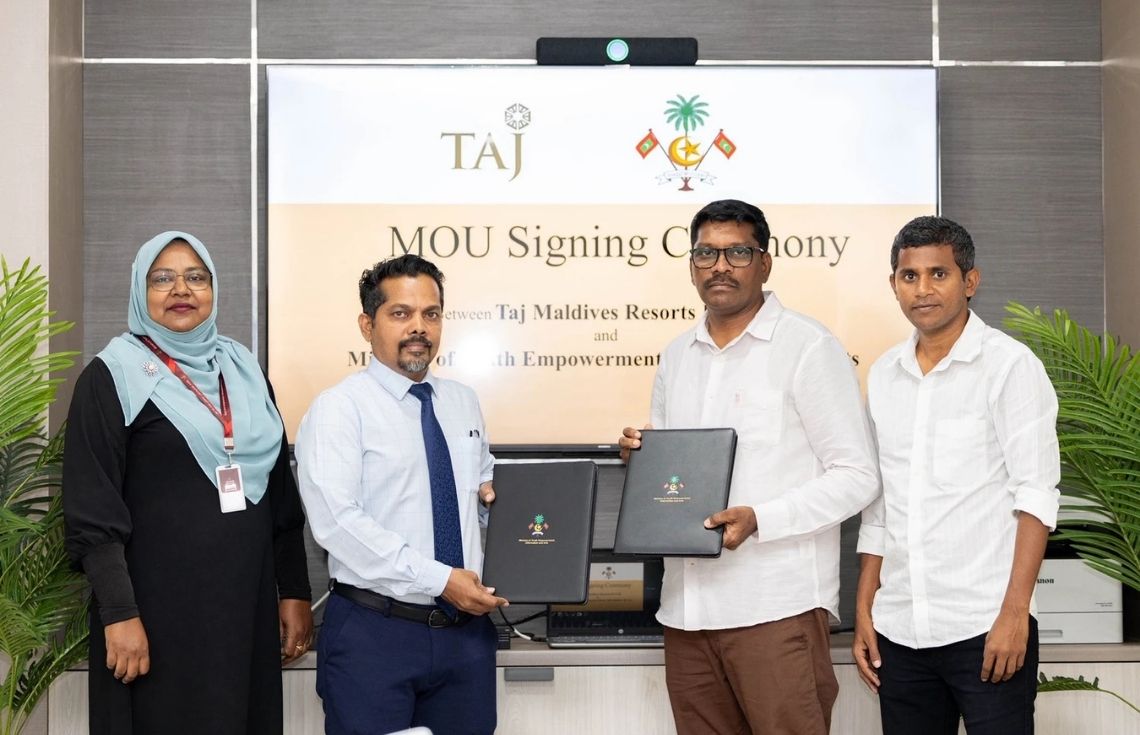 ރިސޯޓު މާޙައުލުގައި ޒުވާނުން ތަމްރީނުކުރުމަށް އެއްބަސްވުމެއްގައި ސޮއިކޮށްފި