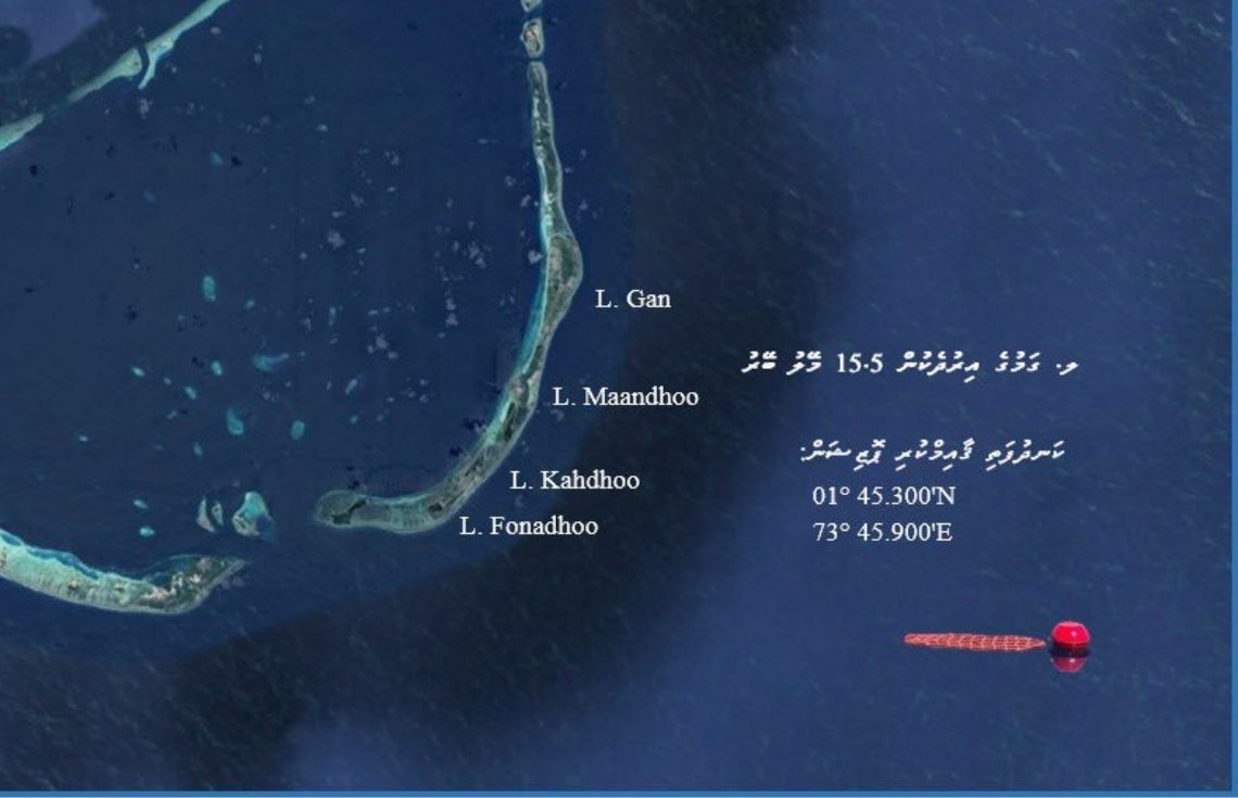 ލ. ގަމުގެ އިރު ދެކުނުން 15.5 މޭލު ބޭރުގައި ދޮށީ ކަނދުފައްޗެއް ޤާއިމްކޮށްފި