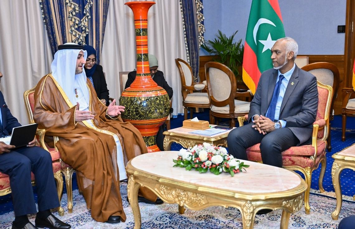 ޔޫއޭއީން ދިވެހިރާއްޖެއަށް ކަނޑައަޅުއްވާފައި ހުންނަވާ ސަފީރު، ރައީސުލްޖުމްހޫރިއްޔާގެ އަރިހަށް ވަދާޢީ ޒިޔާރަތެއް ކުރައްވައިފި