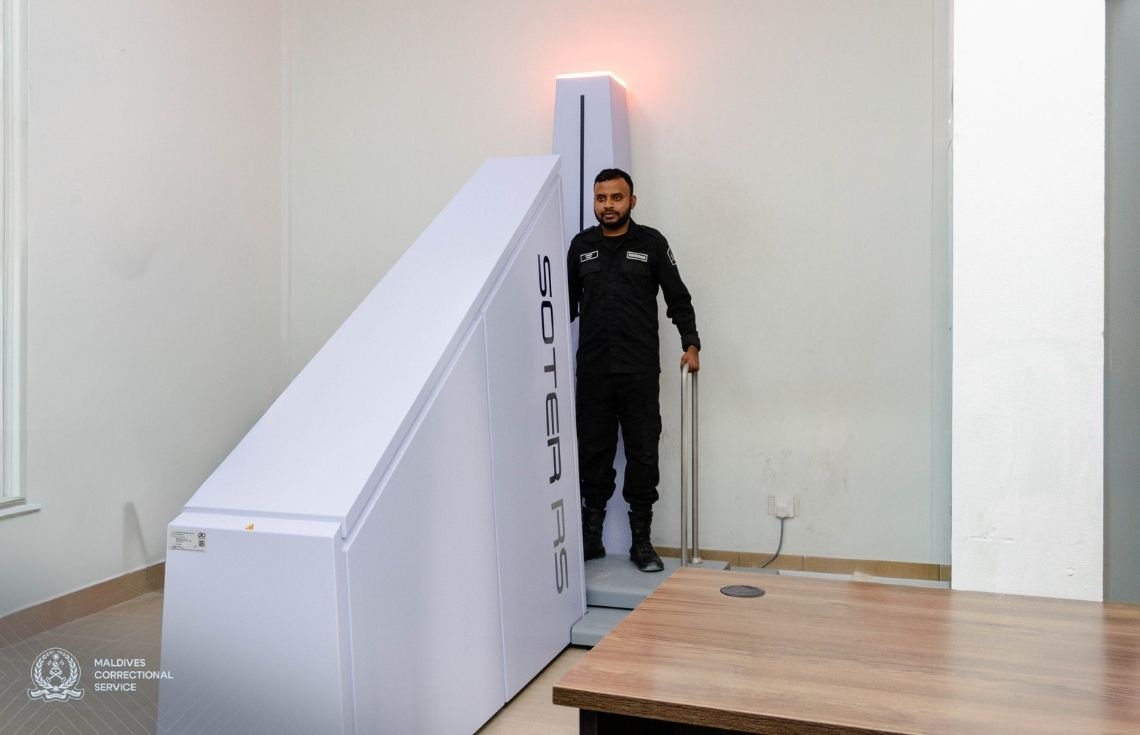 މާފުށީ ޖަލުގައި ފުރަތަމަ ފަހަރަށް ޒަމާނީ ފެންވަރުގެ ބޮޑީ ސްކޭނަރެއް ބަހައްޓައިފި