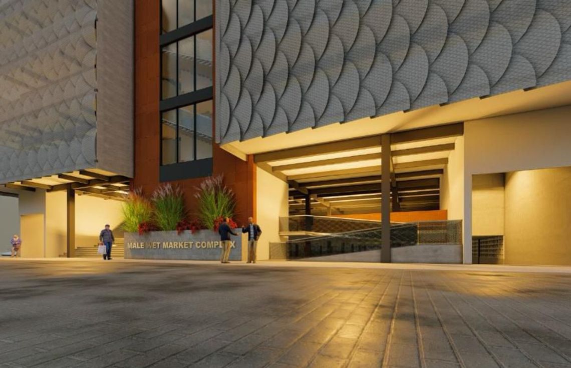 މާލޭގެ އައު މާރުކޭޓުގައި 455 ކިއޮސްކް ، ފުޑްކޯޓެއް އަދި ބޭސްމަންޓްގައި ޕާކިންގ ފެސިލިޓީ