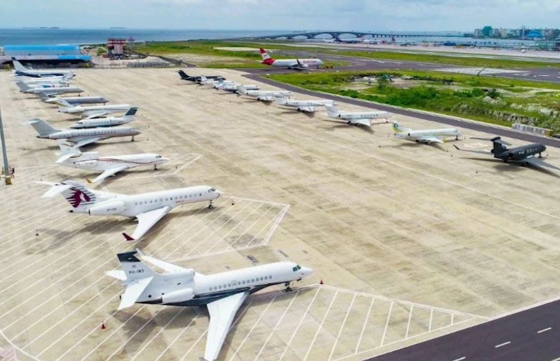 ރާއްޖެއަށް އައި ޕްރައިވެޓް ޖެޓުތަކުގެ އަދަދު ފާއިތުވި ދެ ހަފުތާ ތެރޭގައި ދެގުނައަށްވުރެ އިތުރުވެއްޖެ