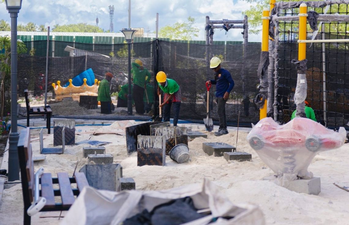 ސްޓެލްކޯ ފުލެޓު ސަރަޙައްދުގައި ކުޑަކުދިންގެ ޕާކަކާއި އައުޓްޑޯ ޖިމެއް ޤާއިމުކުރުމުގެ މަސައްކަތް ކުރިއަށްދަނީ