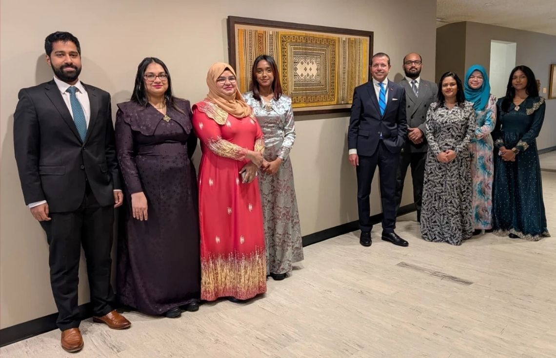 ނިއު ޔޯކްގައި ހުންނަ އ.ދ. ގެ މައި މަރުކަޒުގައި ދިވެހިރާއްޖޭގެ ތުނޑު ކުނަލެއް ބަހައްޓައިފި