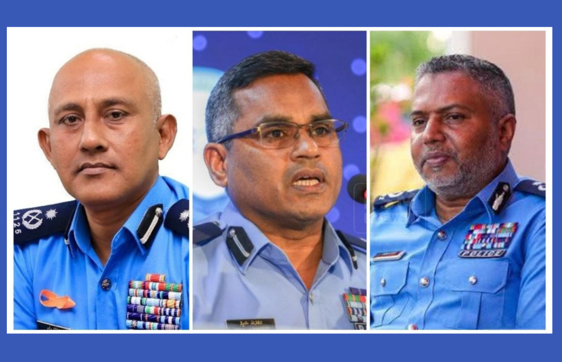 ޕޮލިސް ކޮމިޝަނަރުގެ މަޤާމަށް ތިން ބޭފުޅަކު ކުރިމަތިލައްވައިފި