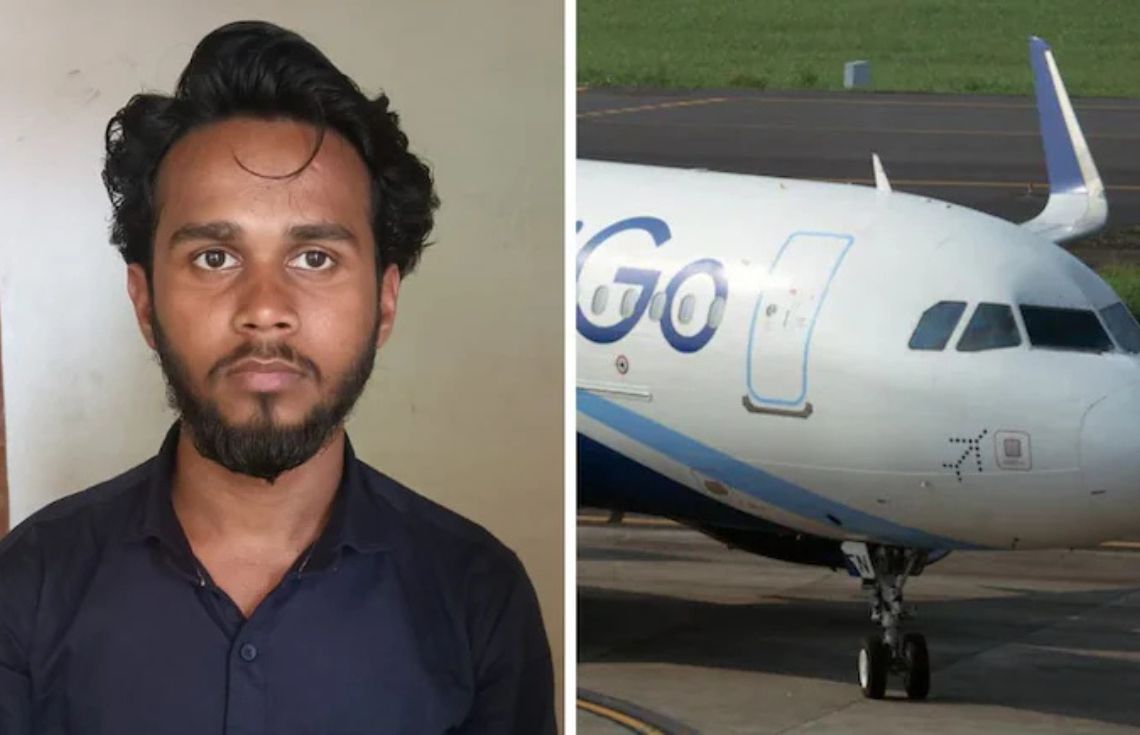 އިންޑިގޯ ފްލައިޓެއްގެ ކުއްލި ނުރައްކަލުގެ ދޮރު ހުޅުވަން އުޅުނު ފަސިންޖަރަކު، އެކަން ކުރެވުނީ ޖިންނި އަވަލާފައި ހުރުމުން ކަމަށް ބުނެފި