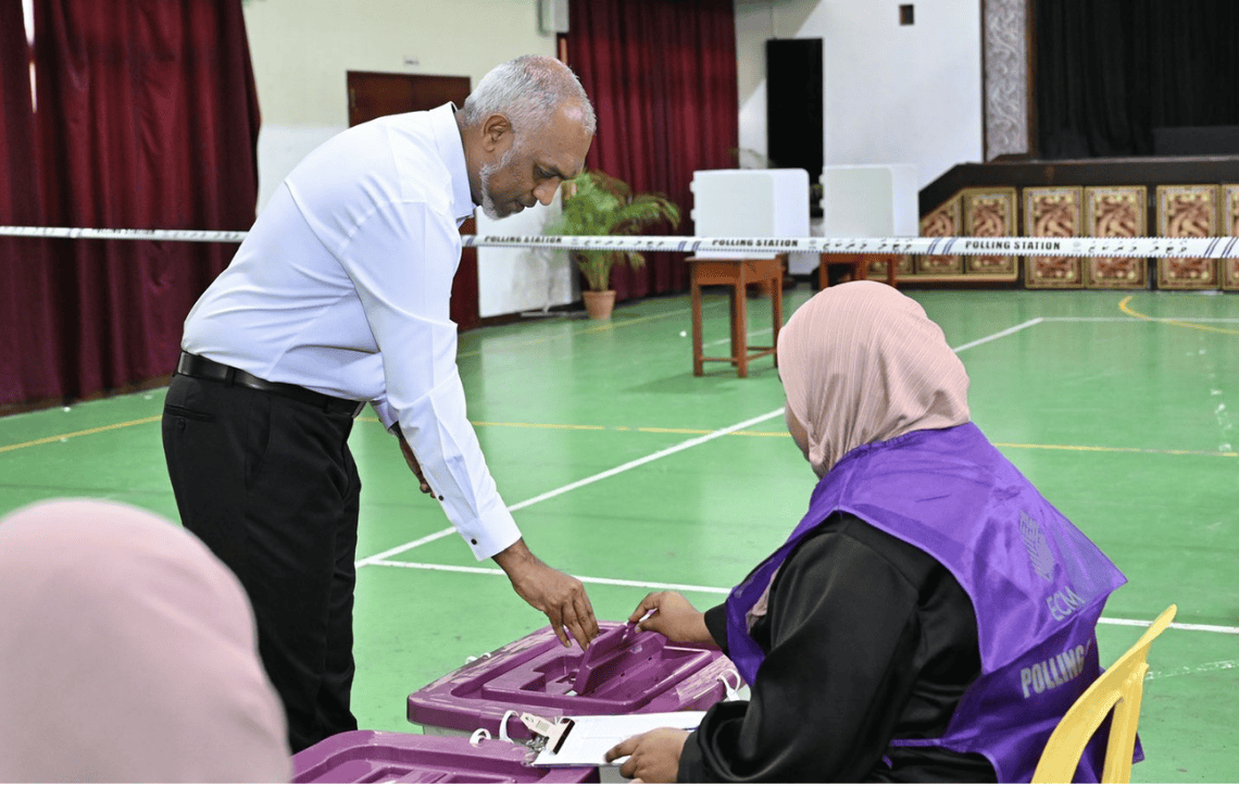 ރައީސް މުޢިއްޒު ވޯޓު ލައްވައިފި