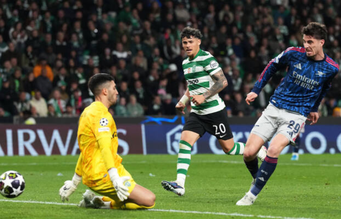 ޗެމްޕިއަންސް ލީގު: ފަހު ވަގުތު ކައި ހަވަޓްސް ކާމިޔާބުކުރި ގޯލާއެކު އާސެނަލް ފުރަތަމަ ލެގު ކާމިޔާބުކޮށްފި