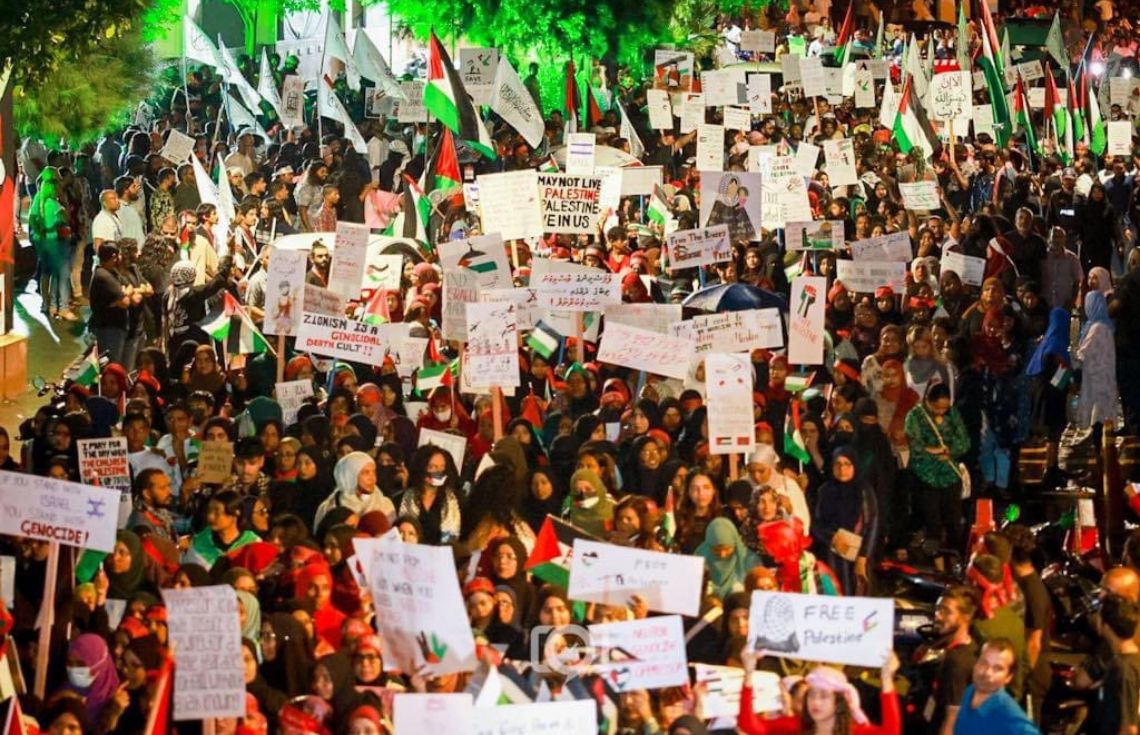 ފަލަސްޠީނުގެ އަސީރުންނަށް މަރުގެ ޙުކުމް އިއްވުމަށް އިސްރާއިލުން ނިންމި ނިންމުމާ ދެކޮޅަށް މާދަމާ ދިވެހިން އަޑުއުފުލަނީ