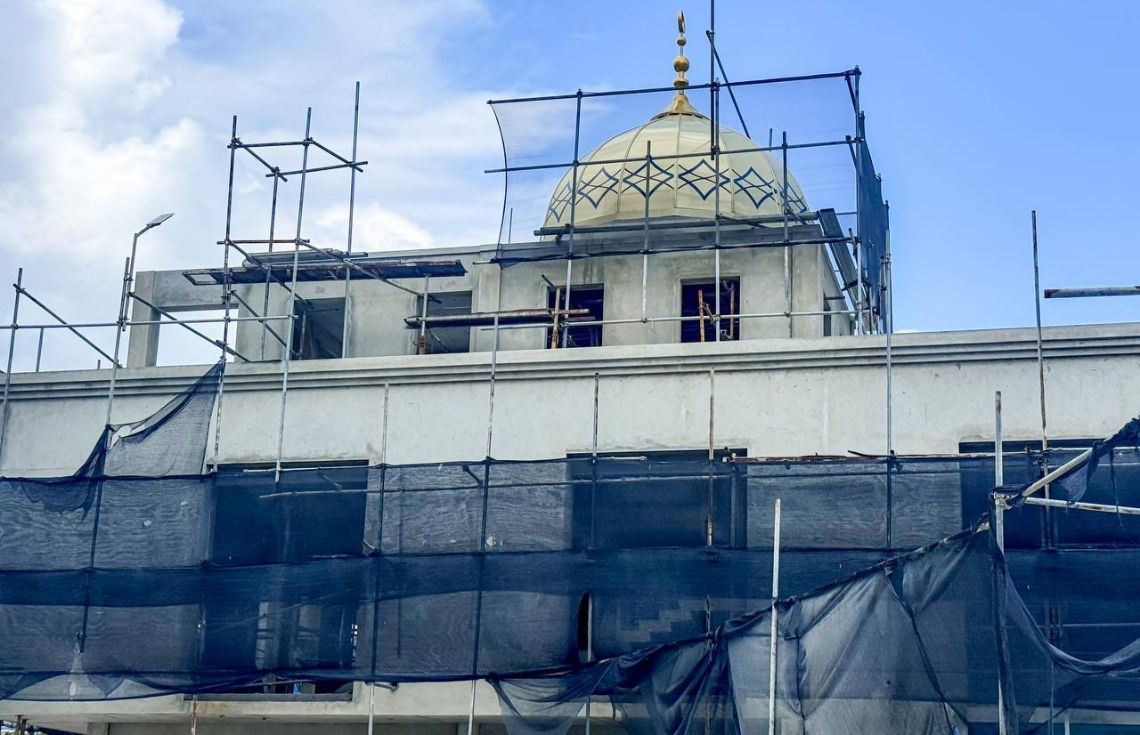 ހުޅުމާލެ ވިނަރެސް ފްލެޓް ސަރަޙައްދުގައި ބިނާކުރާ މިސްކިތުގެ %60 މަސައްކަތް ނިންމާލައިފި