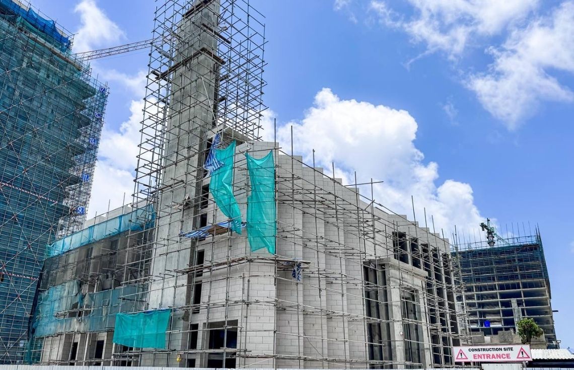 އަމާން އުދަރެސް ފްލެޓު ސަރަޙައްދުގައި ބިނާކުރާ މިސްކިތުގެ %75 މަސައްކަތް ނިންމާލައިފި