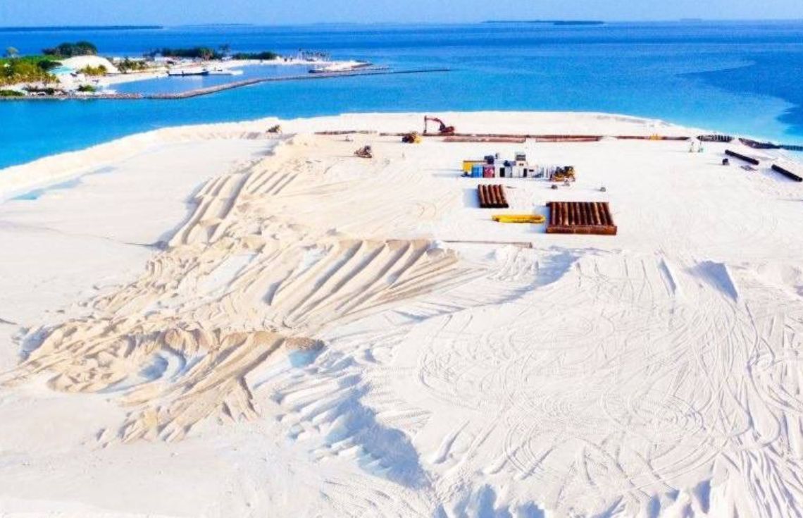 މިލަންދޫ އެއާޕޯޓް މަޝްރޫޢު: 11 ހެކްޓަރުގެ ބިން ހިއްކާ ނިމިއްޖެ