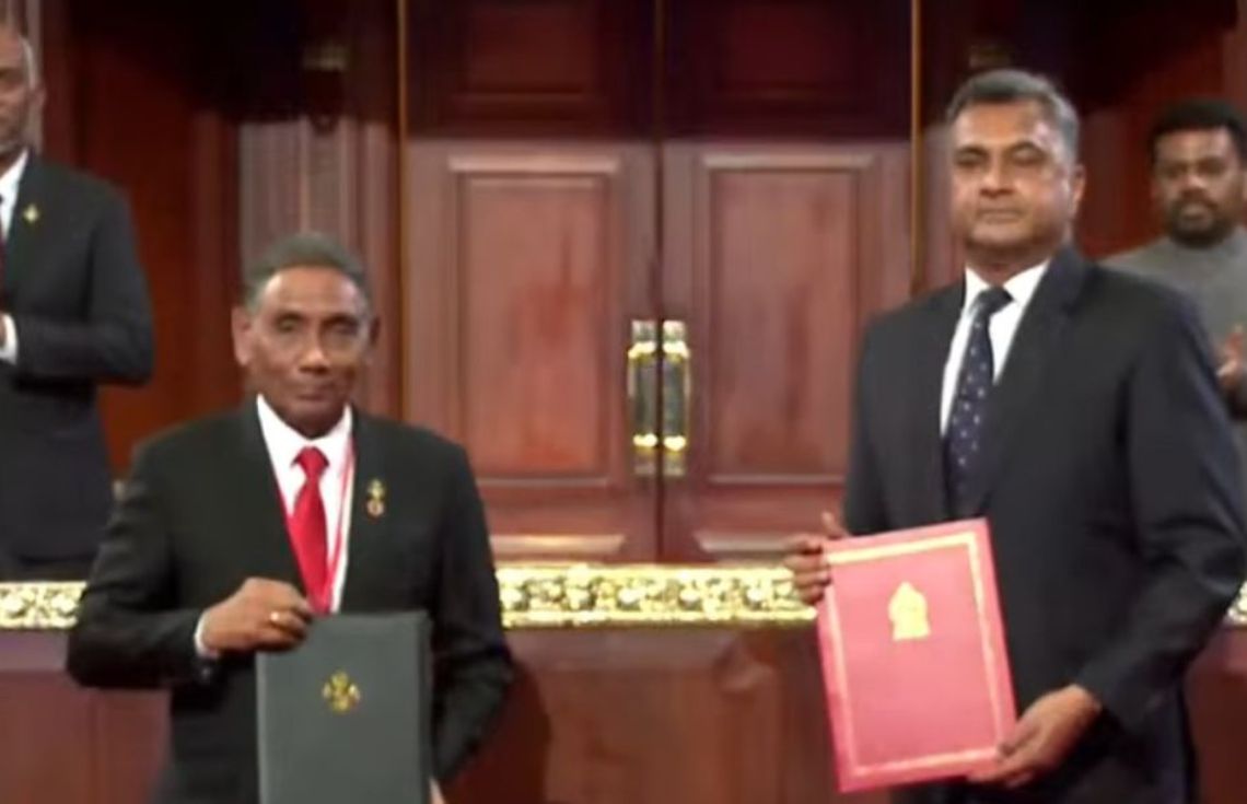 ރާއްޖެއާއި ސްރީލަންކާއާ ދެމެދު ތަފާތު ހަތް ދާއިރާއަކުން ގުޅުން ބަދަހިކުރުމުގެ އެއްބަސްވުންތަކެއްގައި ސޮއިކޮށްފި