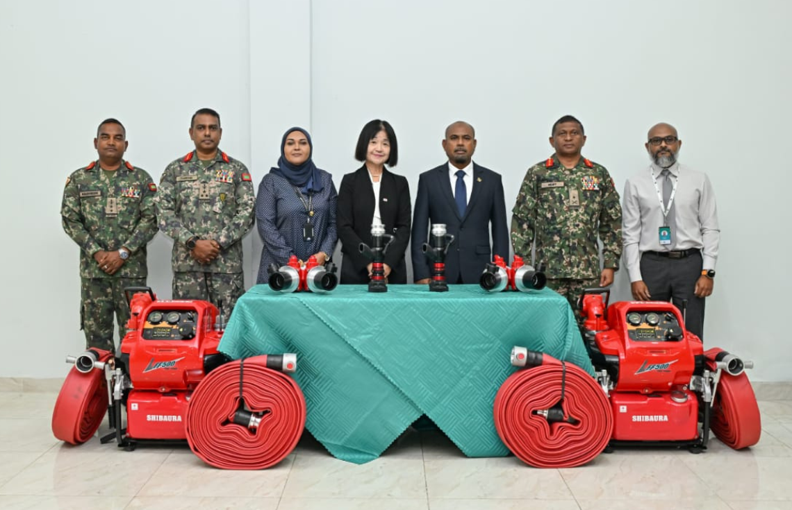 ފަޔަރފައިޓިންއާ ގުޅުންހުރި އިކުއިޕްމެންޓްތަކެއް ޖަޕާން ސަރުކާރުން ހަދިޔާކޮށްފި