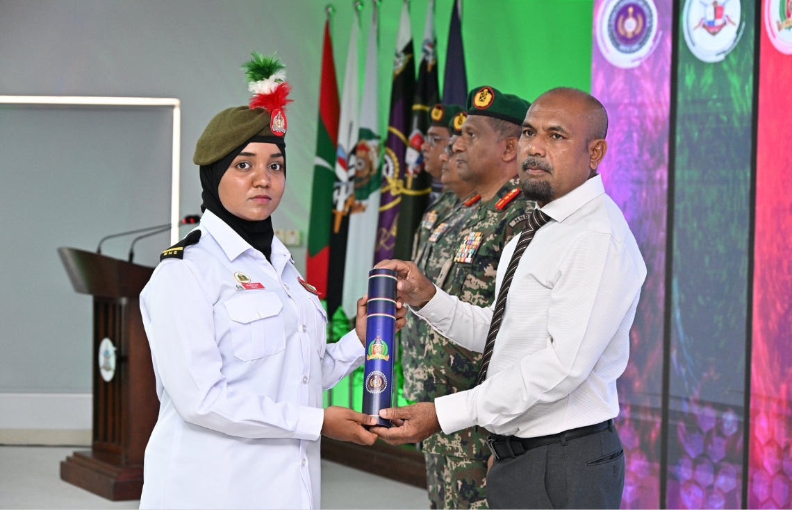 ދިވެހި ވަތަނީ ޚިދުމަތުގެ ފަންނީ ތަމްރީނު ޕްރޮގްރާމް ނިންމާ 63 ޒުވާނަކު ދަސްވެނިވެއްޖެ