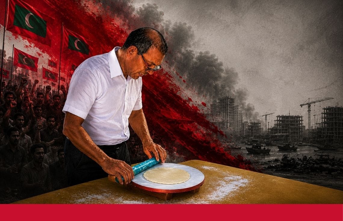 ބަކުން ކާންދިނުމަށްފަހު މިއަދު ކުރީގެ ރައީސް ނަޝީދު ހުންނެވީ ކުޅިރޮށި ދަމަން