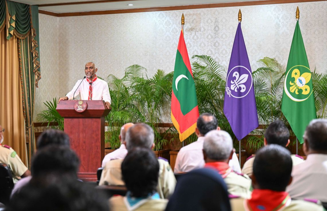ދުނިޔޭގެ ޤައުމުތަކާ ރާއްޖެއާއޮތް ގުޅުން ވަރުގަދަކޮށްދޭ ބާރަކަށްވެސް ސްކައުޓް ވަނީ ވެފައި: ރައީސް