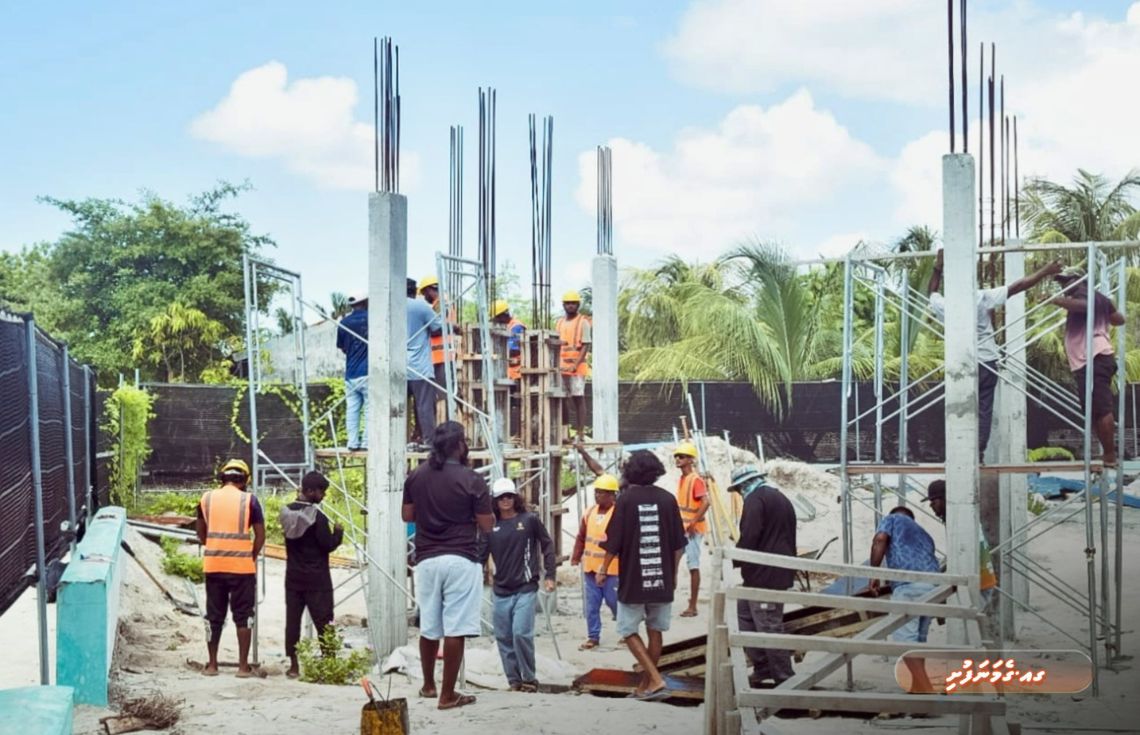 ގެމަނަފުށީ މިސްކިތުގެ ވުޟޫކުރާ ސަރަހައްދުގެ މަސައްކަތް ކުރިއަށްދަނީ