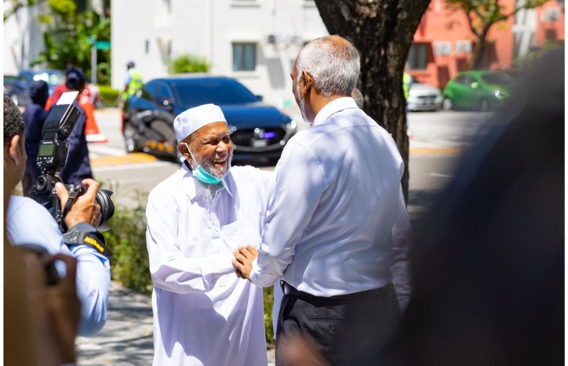 ޝައިޚް އިސްމާޢިލްގެ އާއިލާއަށް ރައީސް މުޢިއްޒު ތައުޒިޔާ ވިދާޅުވެއްޖެ