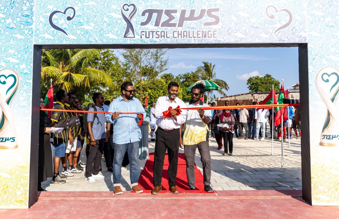 ހިންނަވަރުގެ ފުޓްސަލް ދަނޑު ރަސްމީކޮށް ހުޅުވުމާއެކު 8 އަހަރަށްފަހު އެ ރަށުގައި ފުޓްސަލް މުބާރާތެއް