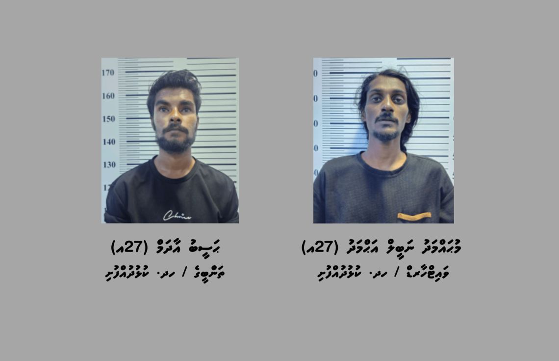 އޮޑިހަރުގެއަކާއި ގުދަނަކުން ވައްކަން ކުރި ދެ މީހަކު ހައްޔަރުކޮށްފި