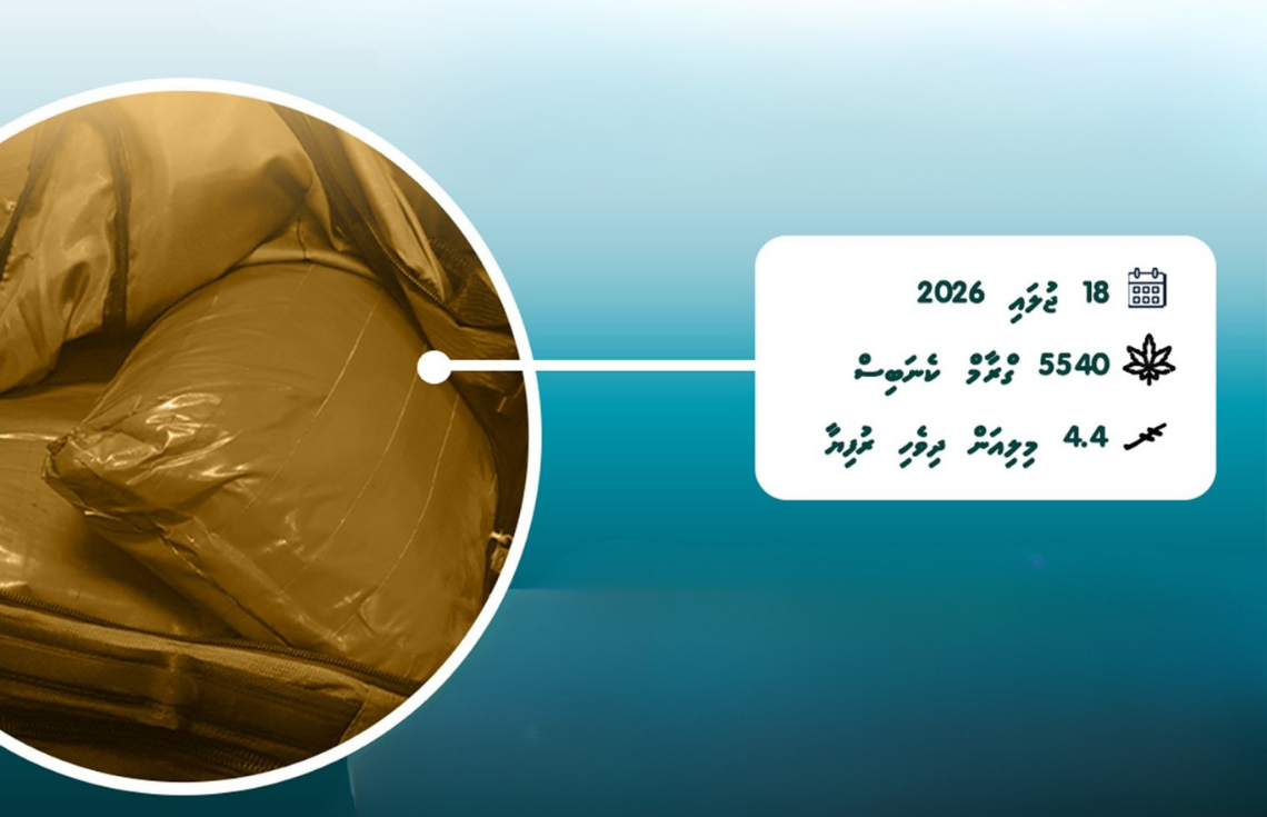 އައްޑޫ އެއަރޕޯޓުން އެތެރެކުރަން އުޅުނު ގިނަ އަދަދެއްގެ މަސްތުވާތަކެތި އަތުލައިގެންފި