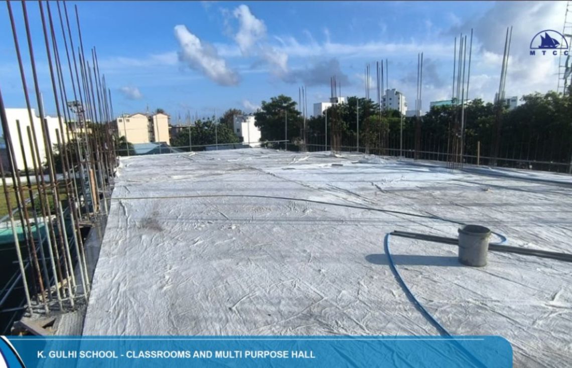 ގުޅީ ސްކޫލްގެ އާ އިމާރާތުގެ ދެވަނަ ފަންގިފިލާގެ ކޮންކްރީޓް މަސައްކަތް ނިންމާލައިފި