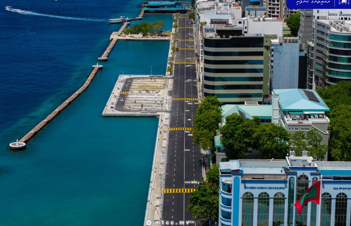 ބޮޑުތަކުރުފާނު މަގުގެ އުތުރު ފަރާތް ތަރައްޤީކުރުމުގެ ފުރަތަމަ ފިޔަވަހީގެ މަސައްކަތް ނިމުމަކާ ގާތަށް