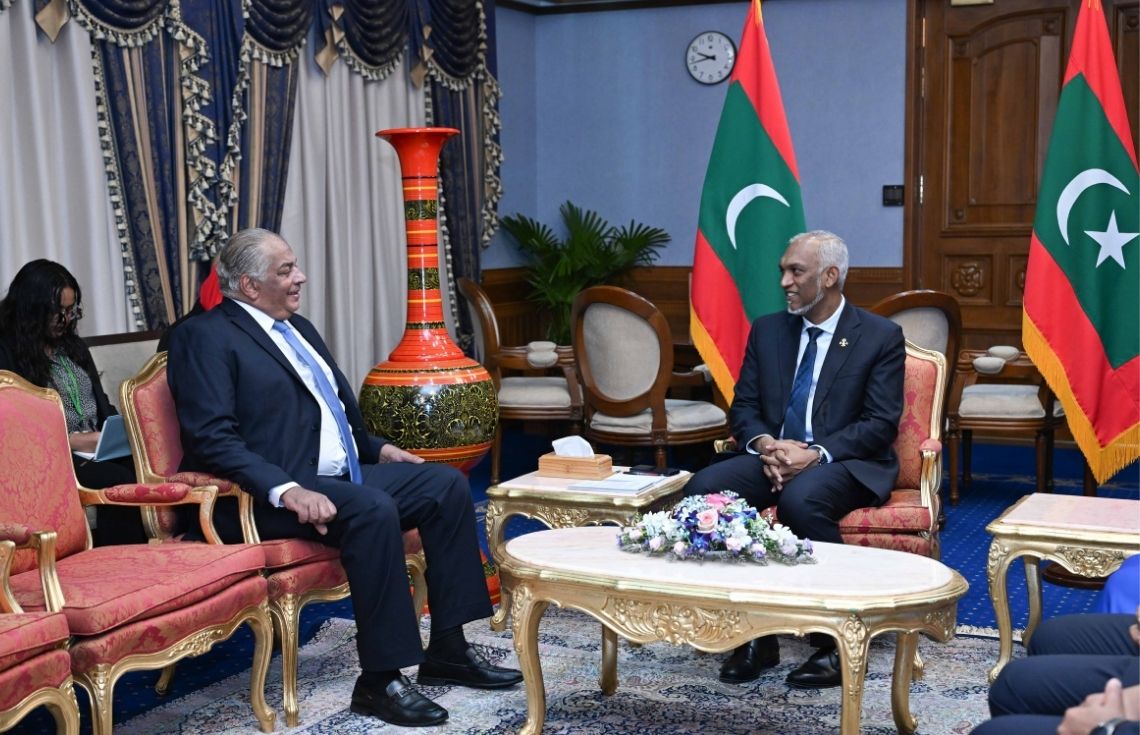 މިޞްރުގެ ސަފީރު ރައީސުލްޖުމްހޫރިއްޔާގެ އަރިހަށް ވަދާޢީ ޒިޔާރަތް ކުރައްވައިފި
