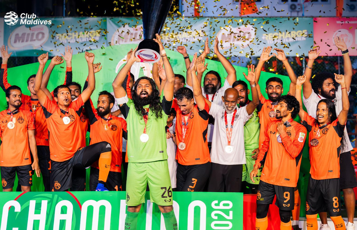 އާރުއާރުސީއިން ކްލަބް މޯލްޑިވްސް ކަޕް ޖެހިޖެހިގެން ދެވަނަ ފަހަރަށް ކާމިޔާބުކޮށްފި