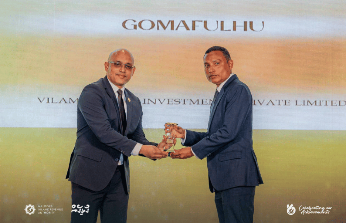 ދައުލަތަށް އެންމެ ގިނަ އަދަދަކަށް ޓެކްސް ދެއްކި 20 ފަރާތަކަށް "ރަންލާރި" އެވޯޑް ދީފި
