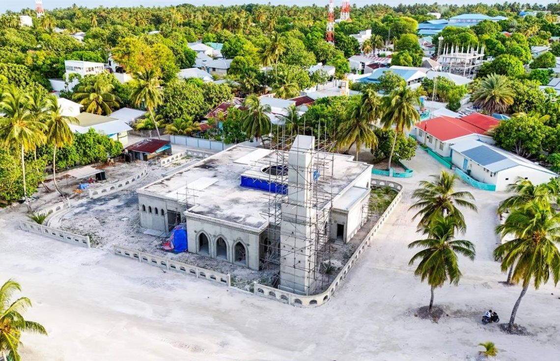 ނިލަންދޫގައި ތަރައްގީކުރާ މިސްކިތުގެ 60 އިންސައްތަ މަސައްކަތް ނިންމައިފި