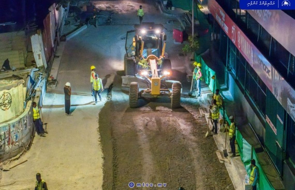 އަމީނީ މަގުގެ ސެގްމަންޓް 1 ގައި ތާރުއެޅުން ހަފުތާއެއްތެރޭ ނިންމާލަނީ