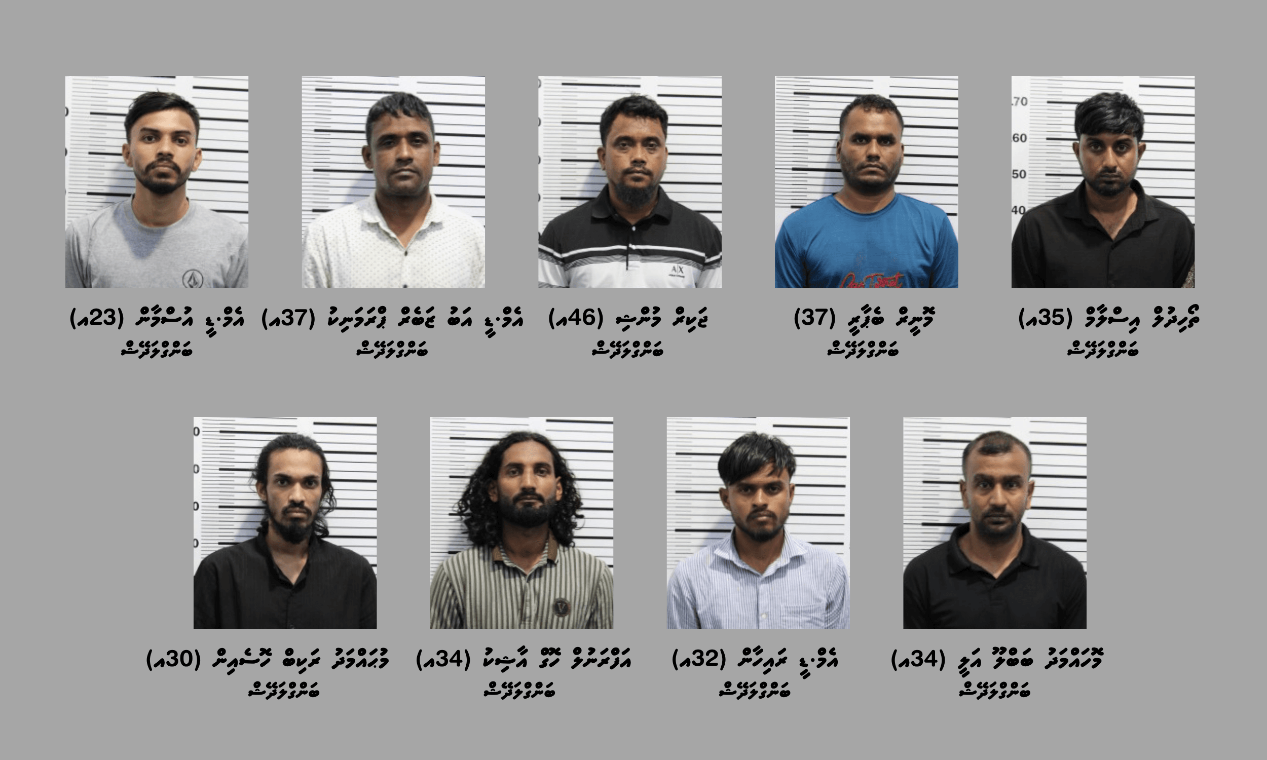 މަސްތުވާތަކެއްޗާއެކު 9 ބިދޭސީއަކު ހައްޔަރުކޮށްފި