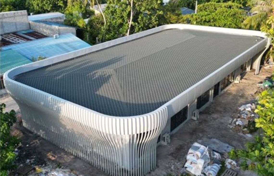 އޮމަދޫ ފިޓްނަސް އެންޑް ރެކްރިއޭޝަން ސެންޓަރުގެ މަސައްކަތް ނިންމާލައިފި