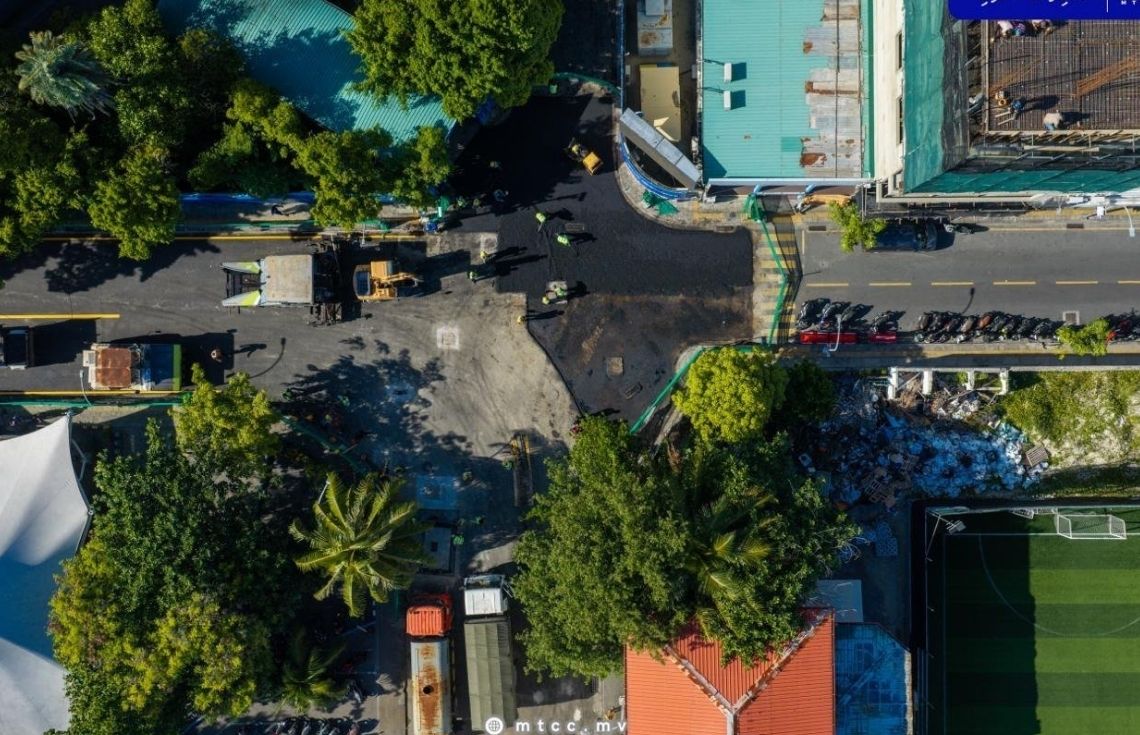 އަމީނީ މަގުގެ ސެގްމަންޓް 2 ގައި ތާރުއަޅައި ނިންމާލައިފި