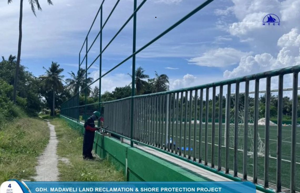 ދިއްފުށީ ފުޓްބޯޅަ ދަނޑުގެ ނުނިމި ހުރި މަސައްކަތްތައް ފަށައިފި