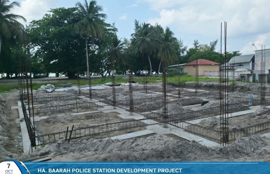 ބާރަށު ޕޮލިސް ސްޓޭޝަންގެ ބީމް ޝަޓަރިންގ މަސައްކަތްތައް ފަށައިފި