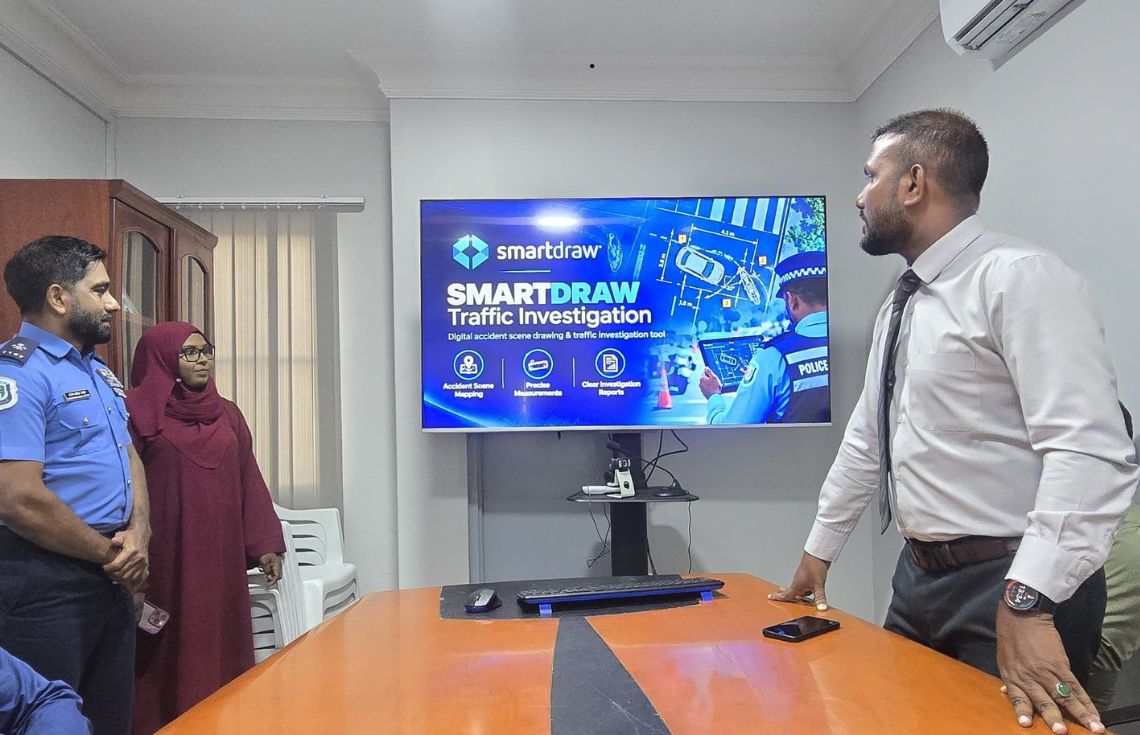 އެކްސިޑެންޓް ތަހުގީގުތައް ޒަމާނީކުރަން ޚާއްސަ ސޮފްޓްވެއަރއެއް ފުލުހުން ބޭނުންކުރަން ފަށައިފި