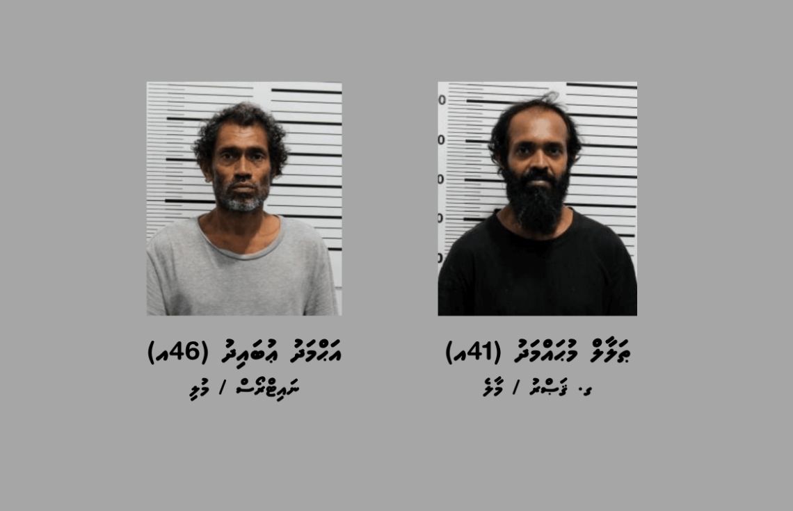 ތޫނު ހަތިޔާރުން ބިރުދައްކައި ފޭރުނު މައްސަލައިގެ ތުހުމަތުގައި ދެ މީހަކު ހައްޔަރުކޮށްފި